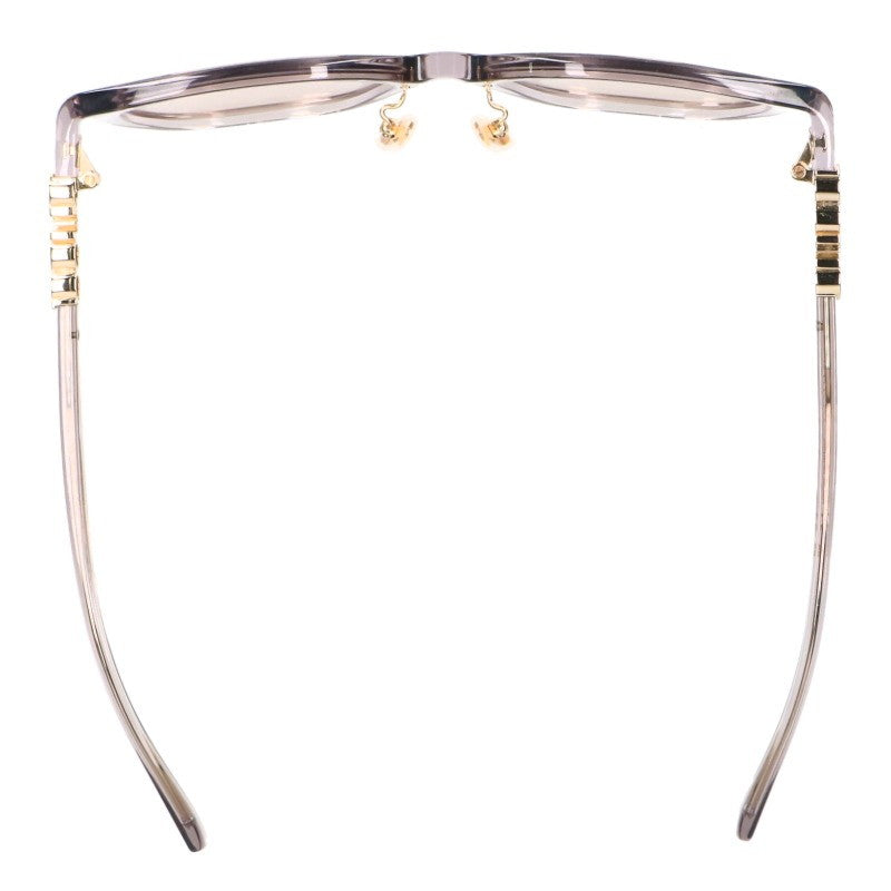 GUCCI GG2037SA Clear Gold Square Frame Sunglasses Size 54