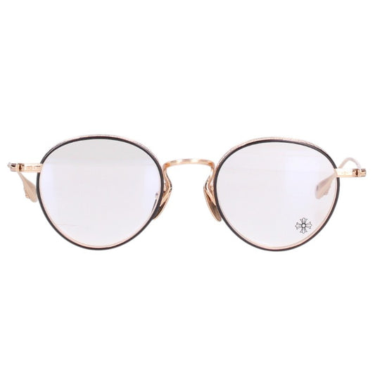 Chrome Hearts THICK Boston Frame Glasses Gold Size 48