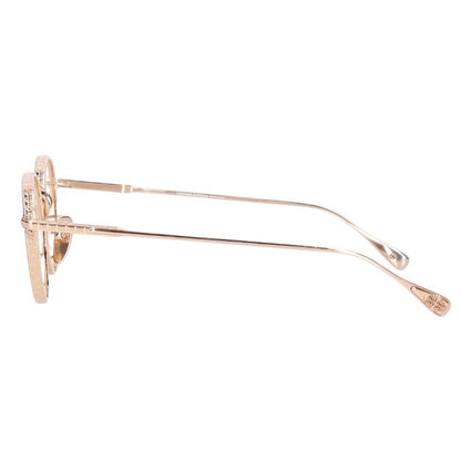 Chrome Hearts THICK Boston Frame Glasses Gold Size 48