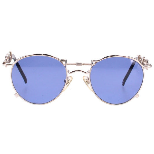 Jean Paul Gaultier Metal Frame Round Sunglasses Silver