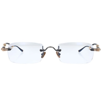 Chrome Hearts PILLS III Floral Rimless Sunglasses Size 55