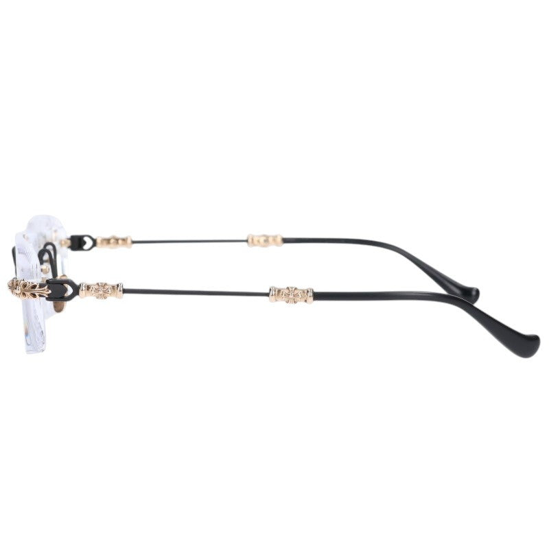 Chrome Hearts PILLS III Floral Rimless Sunglasses Size 55