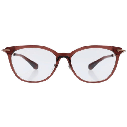 999.9 M-130 Boston Frame Glasses Brown Size 52