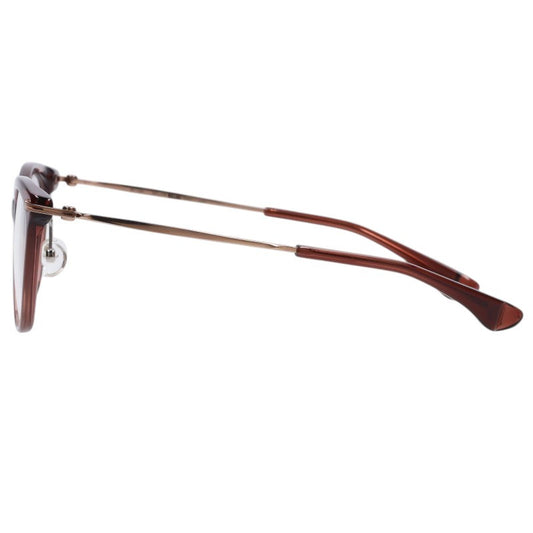 999.9 M-130 Boston Frame Glasses Brown Size 52