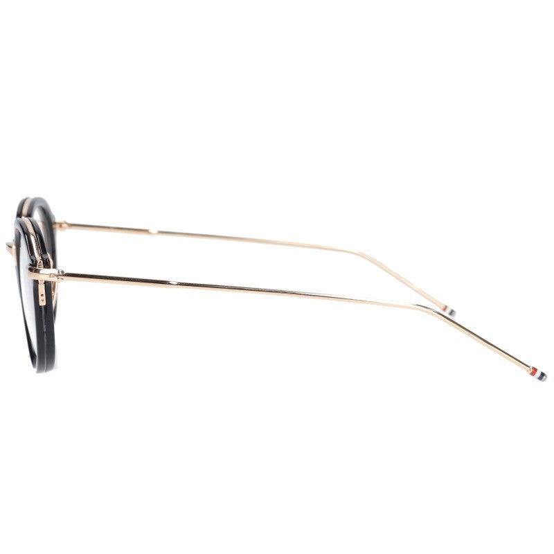 THOM BROWNE TB-011A-49 Boston Frame Glasses Black Size 49