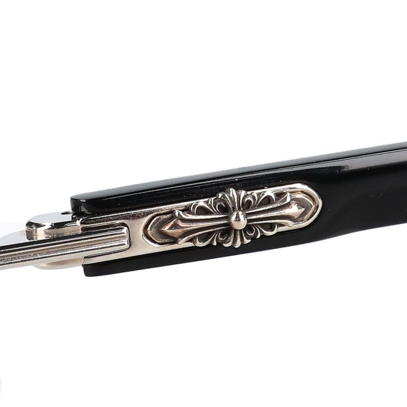 Chrome Hearts DEEP I Floral Cross Eyeglasses Black Size 54