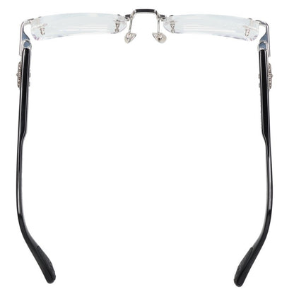 Chrome Hearts DEEP I Floral Cross Eyeglasses Black Size 54