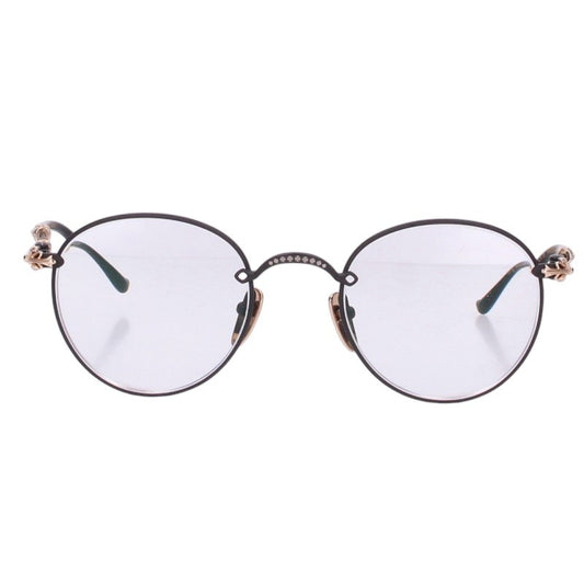 Chrome Hearts BUBBA-A Cross Temple Round Glasses Size 49