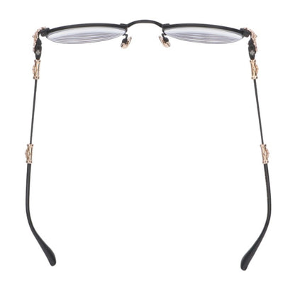 Chrome Hearts BUBBA-A Cross Temple Round Glasses Size 49