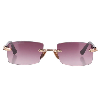 Chrome Hearts K18GP Floral Cross Sunglasses Gold Size 57