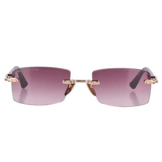 Chrome Hearts K18GP Floral Cross Sunglasses Gold Size 57