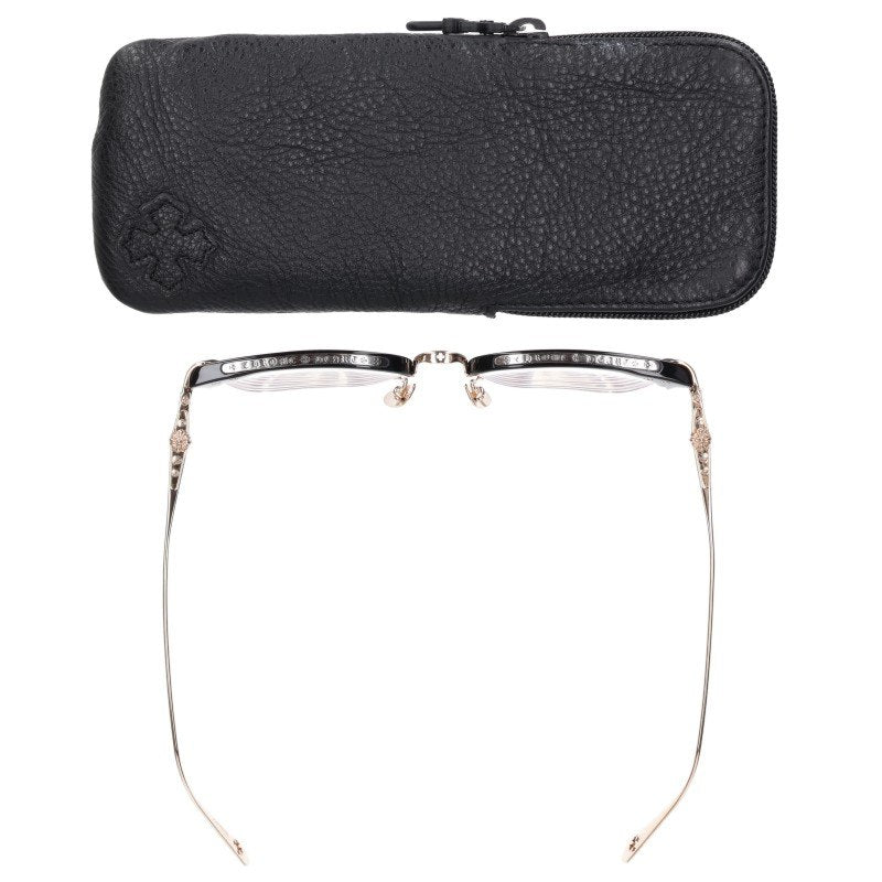 Chrome Hearts SLUNTRADICTION Glasses Black/Gold Size 54