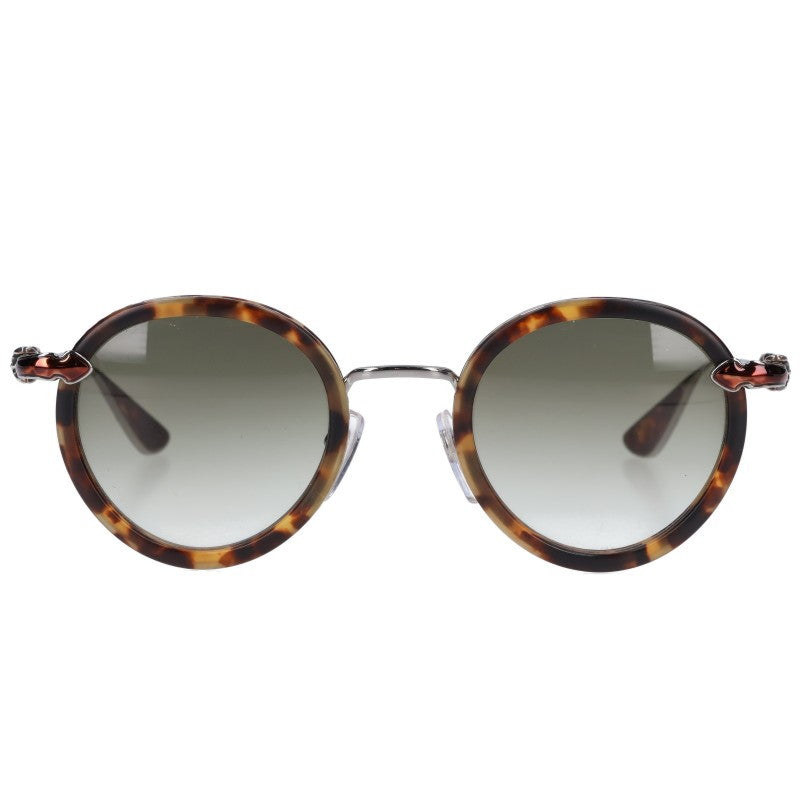 Chrome Hearts Double Floral Cross Round Eyeglasses Size 47