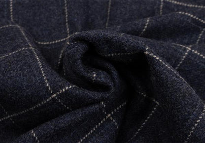 Papas MOON Fabric Check Down 3B Jacket Blue Size M