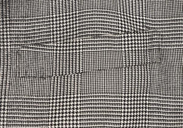Papas Wool Glen Check Tailored Blazer Gray Size M