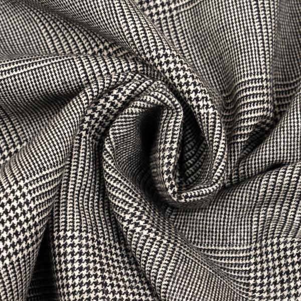 Papas Wool Glen Check Tailored Blazer Gray Size M