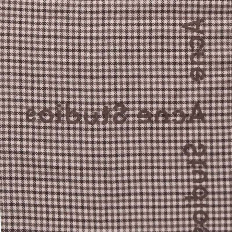 ACNE STUDIOS Brown Wool Blend Check Scarf Size ONE SIZE