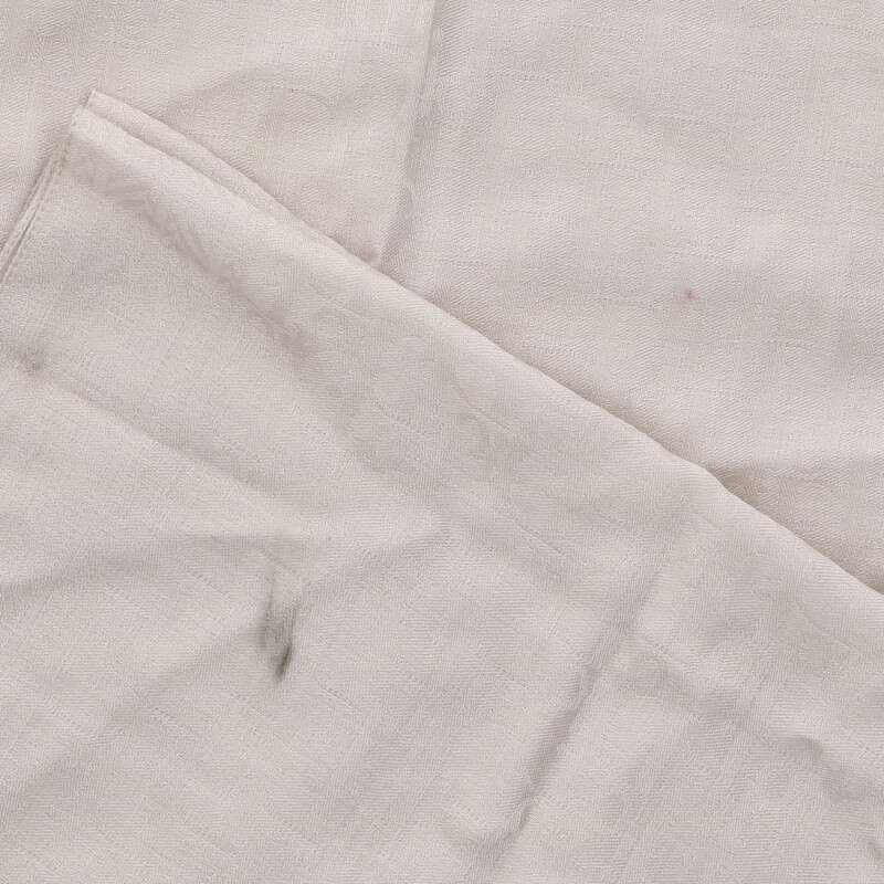 DIOR Gray Wool Silk Oblique Jacquard Scarf Size ONE SIZE