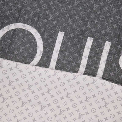 Louis Vuitton Monogram Cashmere Silk Large Stole Black