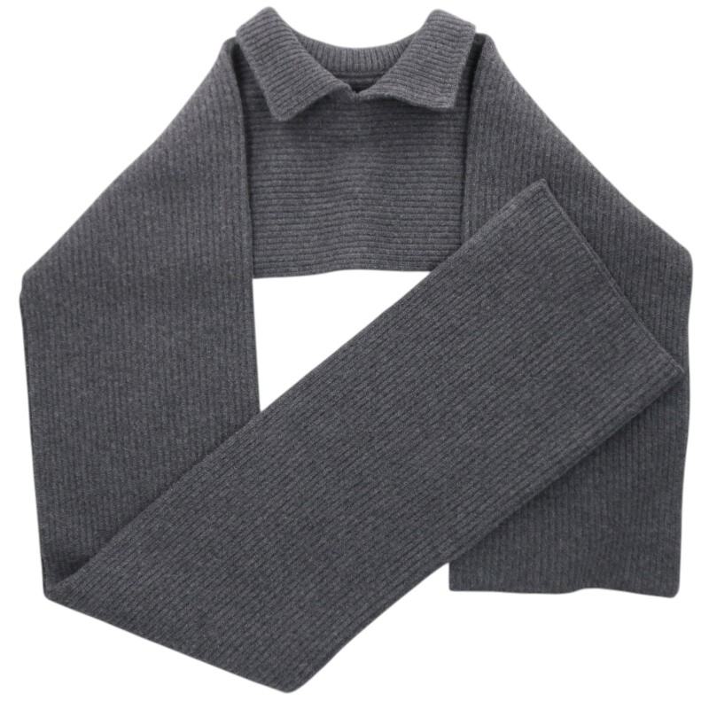 Maison Margiela Wool Rivet Stole Gray Size ONE SIZE