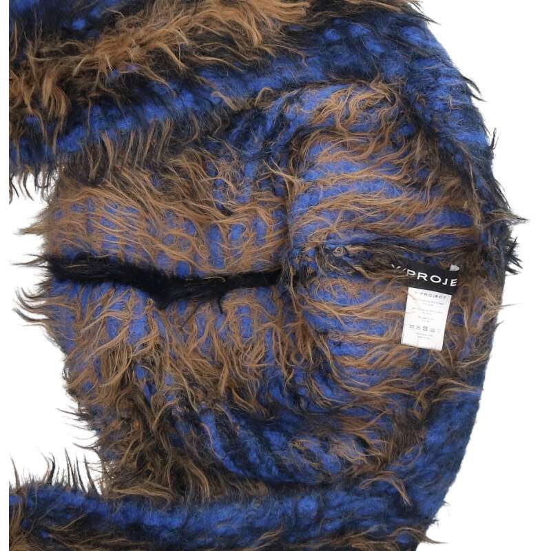 YPROJECT Multi Alpaca Wool Hooded Scarf Size ONE SIZE