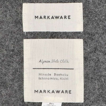 MARKAWARE Gray Alpaca Oversized Scarf Size ONE SIZE