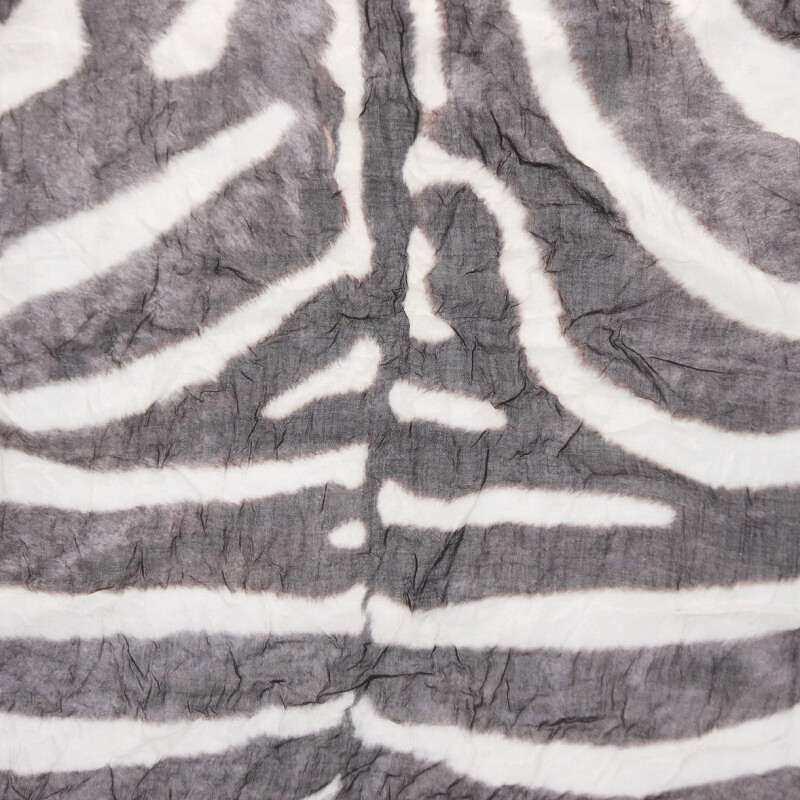 IF SIX WAS NINE Black White Zebra Rayon Size ONE SIZE