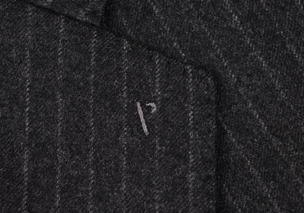 Papas Charcoal Wool Stripe Tailored Blazer Size 48M