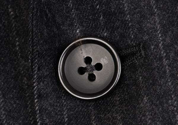 Papas Charcoal Wool Stripe Tailored Blazer Size 48M