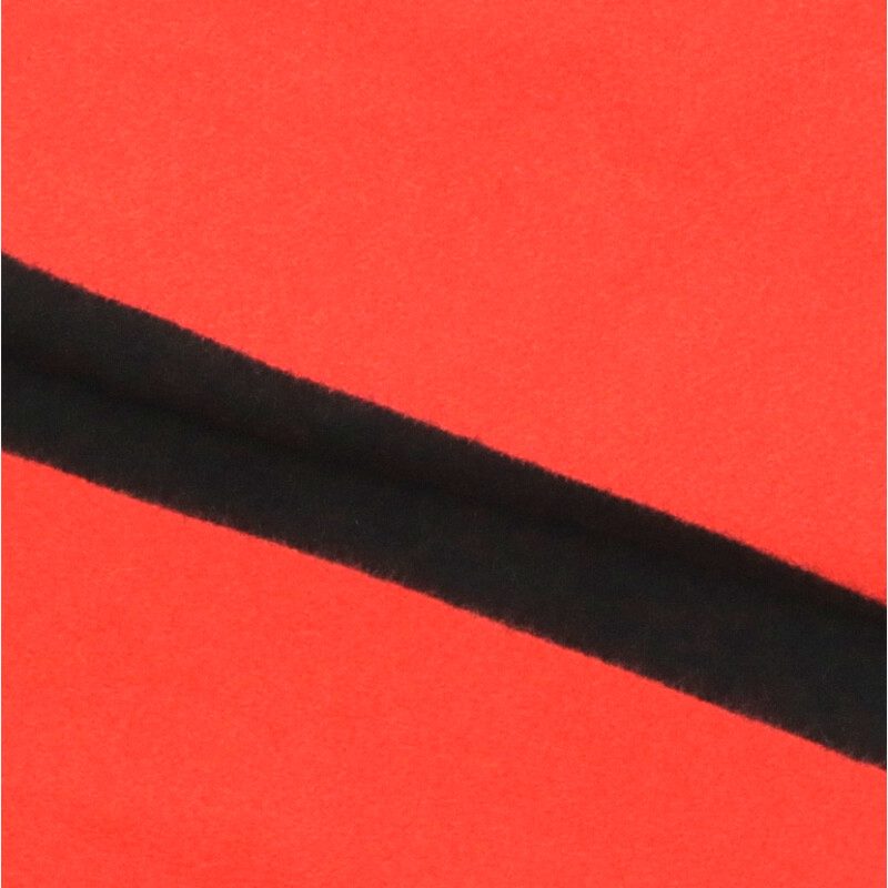 HERMES Bicolor Cashmere Scarf Red Black Size ONE SIZE