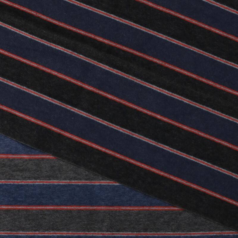 Louis Vuitton Edinburgh Scarf Blue x Black x Red