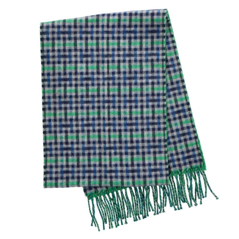 HERMES Ecossais Recto Verso Plaid Cashmere Size ONE SIZE