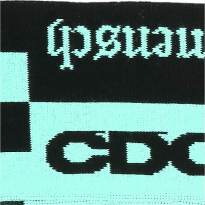 CDG Ubermensch Logo Acrylic Scarf Black Blue Size ONE SIZE