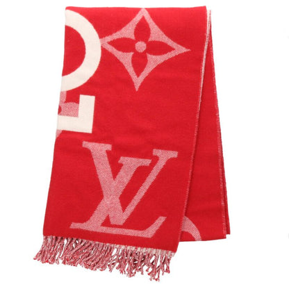 Louis Vuitton Monogram scarf Red x White