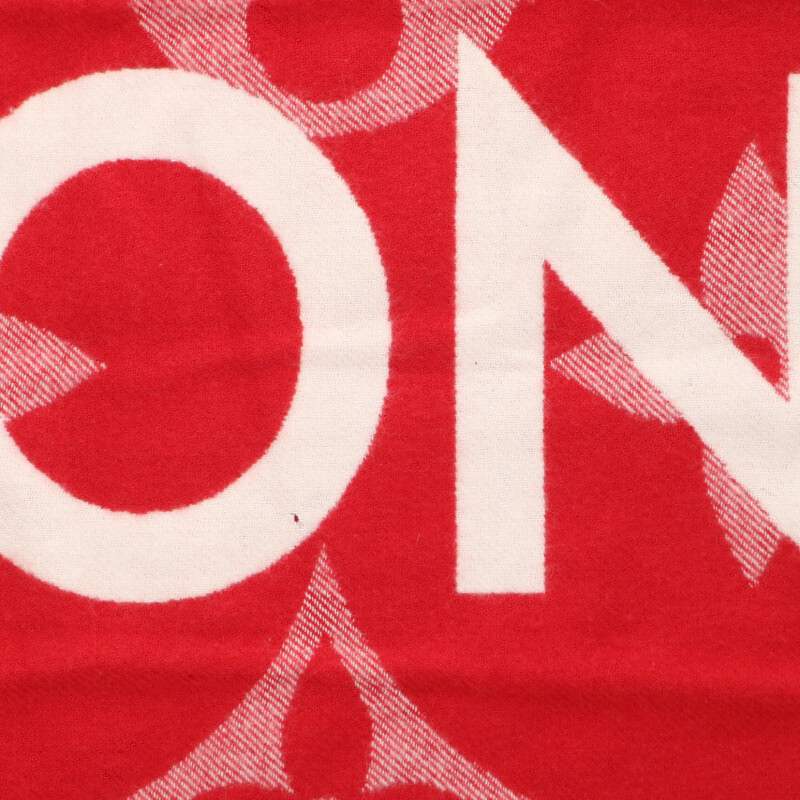 Louis Vuitton Monogram scarf Red x White