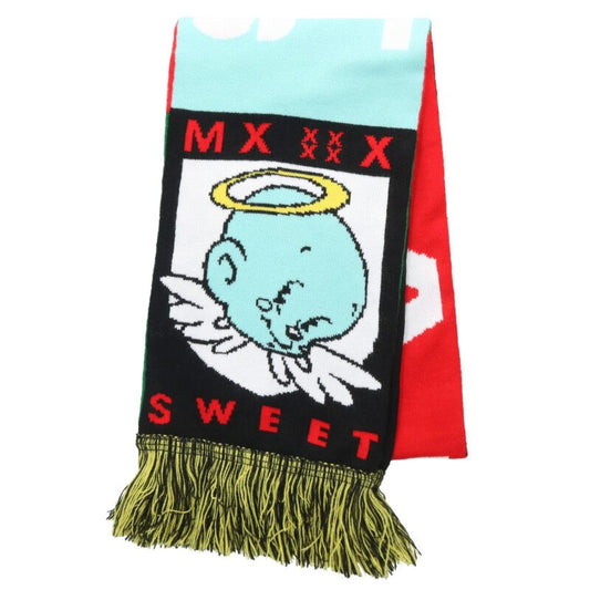 SAINT MICHAEL Logo Acrylic Scarf Green Size ONE SIZE