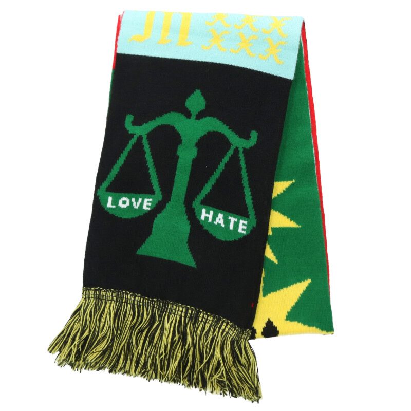 SAINT MICHAEL Logo Acrylic Scarf Green Size ONE SIZE