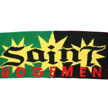SAINT MICHAEL Logo Acrylic Scarf Green Size ONE SIZE