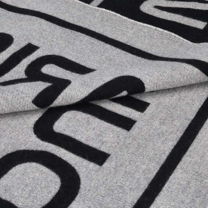 Louis Vuitton Scarf Gravity muffler Black x Gray