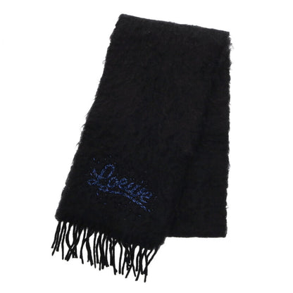 LOEWE Logo Bead Embroidered Mohair Wool Scarf Size ONE SIZE