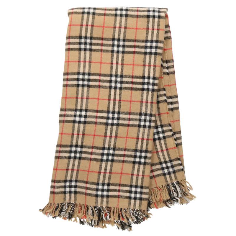Burberry Nova Check Wool Muffler Brown Size ONE SIZE