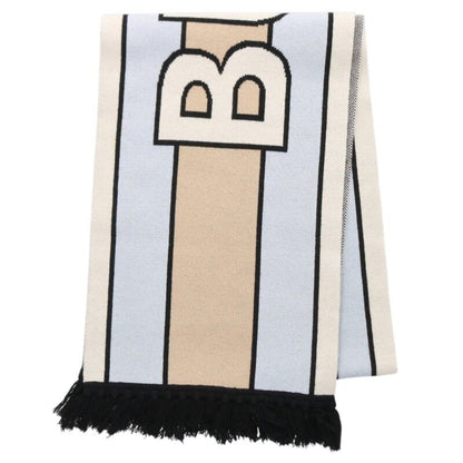 Burberry Logo Jacquard Cashmere Muffler Multi Size ONE SIZE