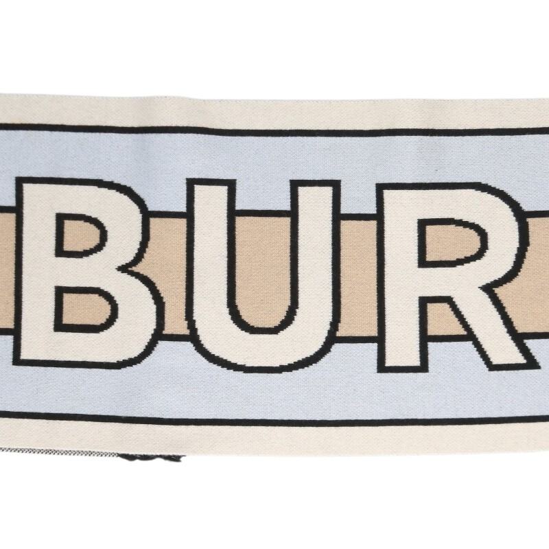 Burberry Logo Jacquard Cashmere Muffler Multi Size ONE SIZE