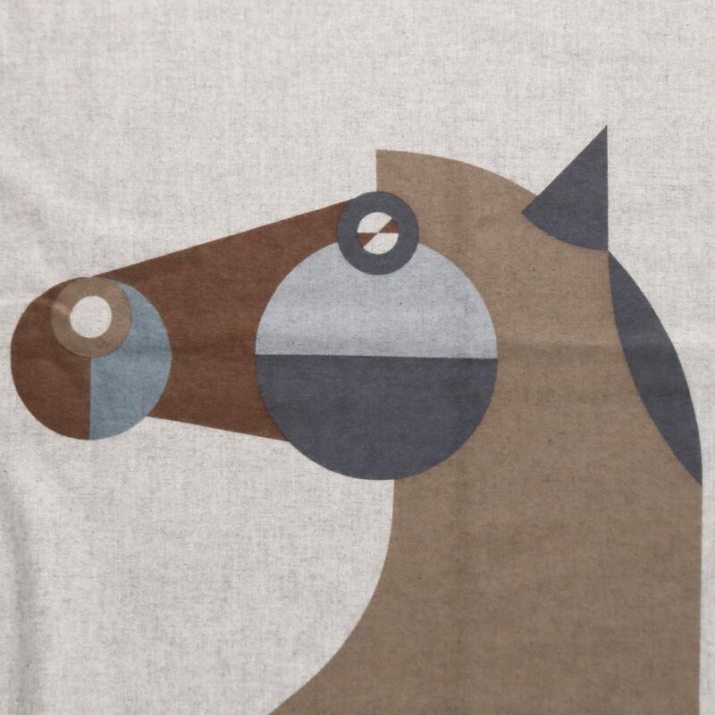 HERMES Theoreme D'Equateur Cashmere Scarf Gray Size ONE SIZE