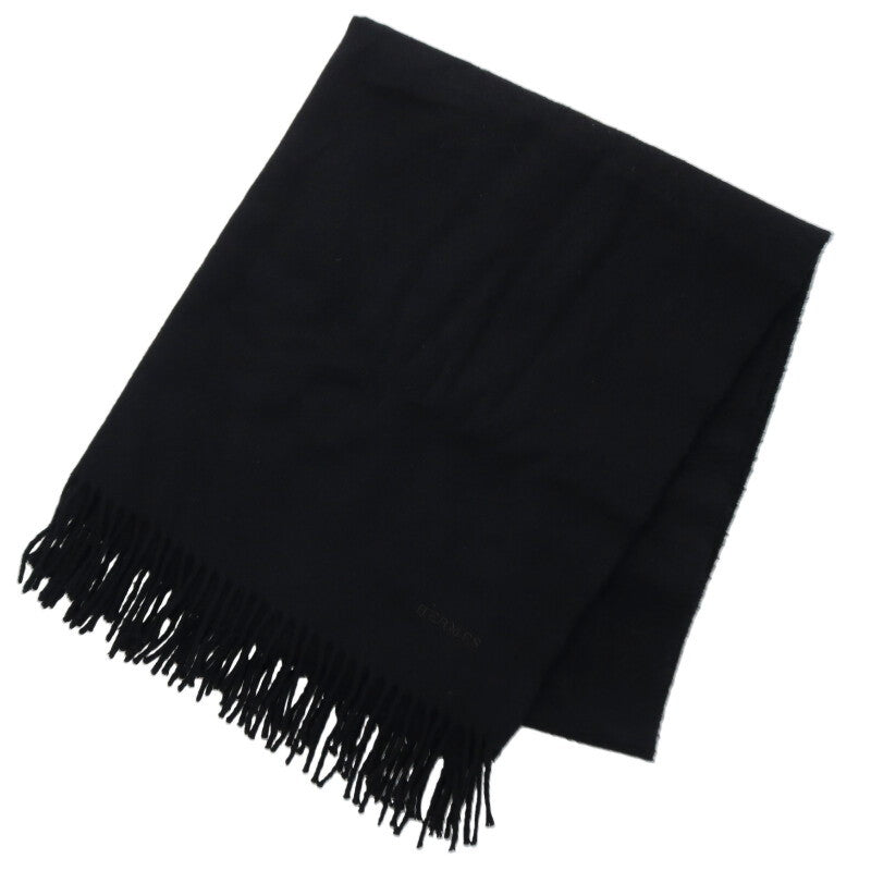 HERMES Recto Verso Logo Embroidered Cashmere Size ONE SIZE