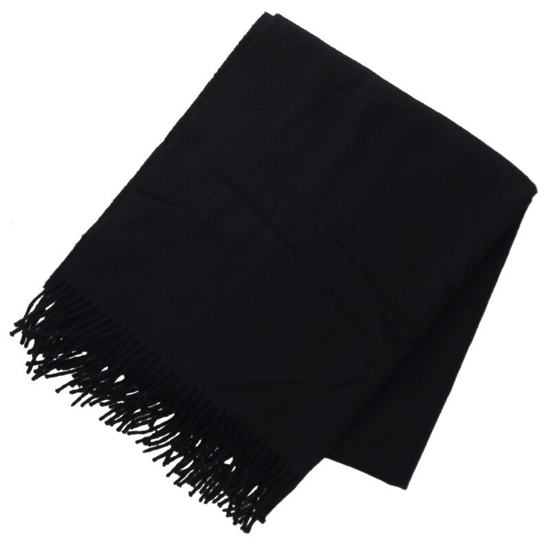 HERMES Recto Verso Logo Embroidered Cashmere Size ONE SIZE