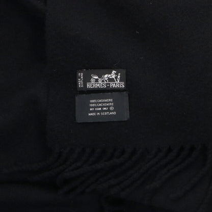 HERMES Recto Verso Logo Embroidered Cashmere Size ONE SIZE