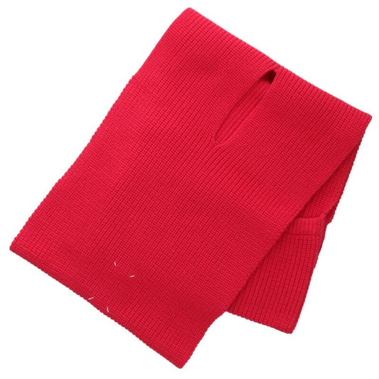 Maison Margiela 14AW 4-Stitch Wool Scarf Red Size ONE SIZE