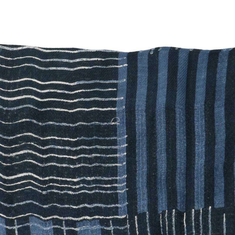 LOUISVUITTON Sashiko Patchwork Scarf Blue Size ONE SIZE