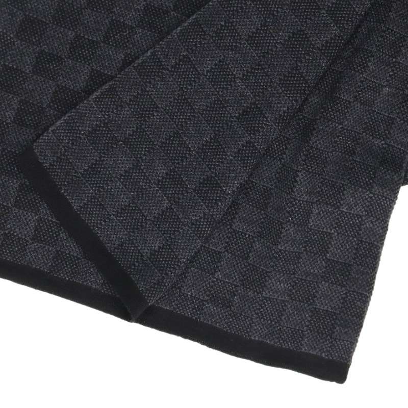 LOUISVUITTON M70028 Petit Damier Scarf Black Size ONE SIZE